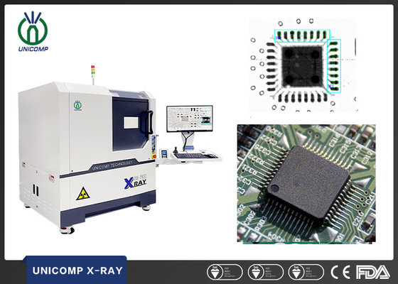 عرضه کارخانه Unicomp سیستم بازرسی اشعه ایکس 2.5 بعدی با میکروفوکوس 90 کیلوولت برای بازرسی نقص داخلی تراشه
