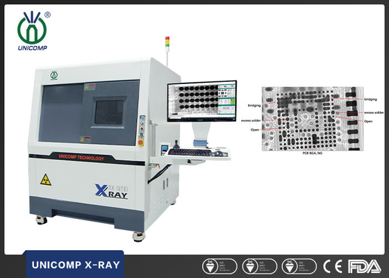 دستگاه اشعه ایکس میکروفوکوس 5um Unicomp AX8200MAX برای EMS Automotive PCBA BGA QFN CSP عیوب لحیم کاری بازرسی