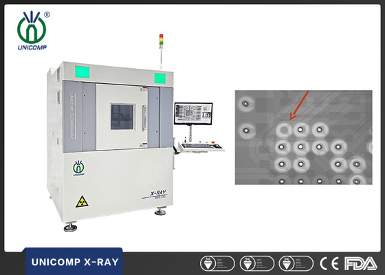 چینی سازنده دستگاه های اشعه ایکس Unicomp میکروفوکوس 130 کیلوولت اشعه ایکس AX9100 با نمای مایل 2.5 بعدی FPD برای PCBA IC BGA PTH