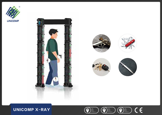ردیاب امنیت X Ray از طريق آشکارساز فلزی طلاي دروازه با سيستم آلارم هوشمند