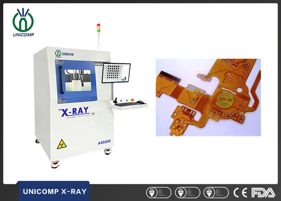 آشکارساز تصویر FPD 100KV X Ray AX8200 برای SMT BGA PCB FPC