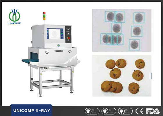 دستگاه اشعه ایکس Unicomp UNX4015N برای آلودگی مواد غذایی استخوان سرامیک شیشه ای سنگ فلزی
