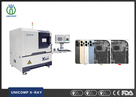 دستگاه اشعه ایکس ارتفاعی Unicomp AX7900 برای بررسی کیفیت تلفن همراه استفاده شده