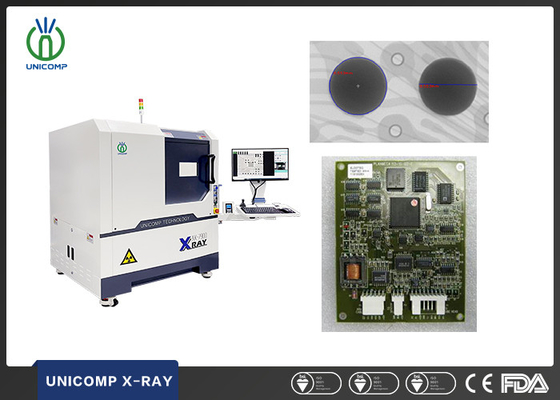 دستگاه 90kv اشعه ایکس با وضوح بالا Unicomp AX7900 با لوله 5um برای آزمایش خمیدگی سیم های اتصال BGA