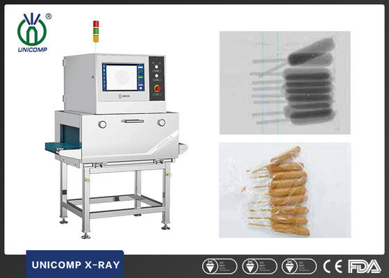 سیستم بازرسی اشعه ایکس مواد غذایی تشخیص اجسام خارجی برای کوفته های مرغی سبزیجات گوشتی