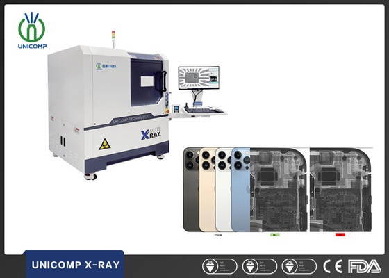 ماشین کنترل اتوماتیک قابل برنامه ریزی الکترونیک دستگاه اشعه ایکس Unicomp AX7900 با زاویه شیب 60 ° برای بررسی تلفن استفاده شده