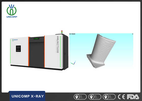 Unicomp UNCT3200 High-Resolution 450KV 3D CT/Computer Tomography System برای تجزیه و تحلیل حفره ای تیغه های موتور